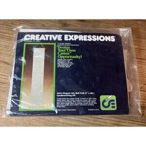 VTG 1983 Creative Expressions 4823 Elegant Lily Bell Pull Candlewicking Kit NOS